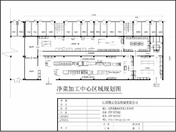 净菜加工中心区域方案图-中央厨房（fáng）设计