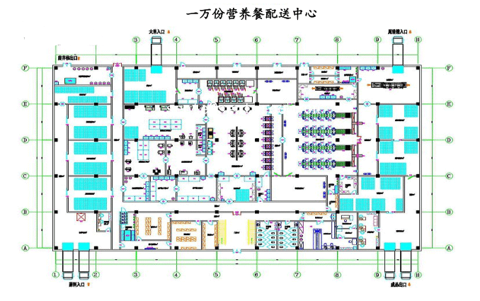 营养配送中心方案图-中央厨房设计