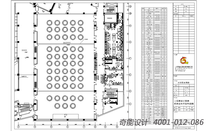 1、 厨房（fáng）设备平面布置图